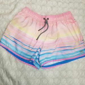 AMS Swimwear popsicle print swim shorts multi color size XG beach gym mesh liner